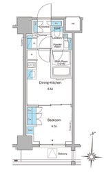 ブラウ菊川プレイスの物件間取画像